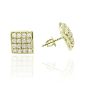 14K CZ (Square) Earrings JTJ™