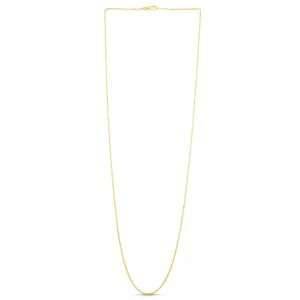14K Gold 1.5mm Diamond Cut Cable Chain