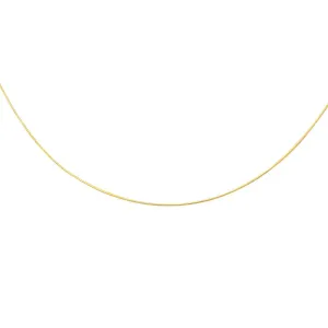 14K Gold 1mm Round Omega with Screw Back Lock