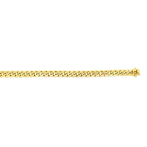 14K Gold 7.2mm Semi-Solid Classic Miami Cuban