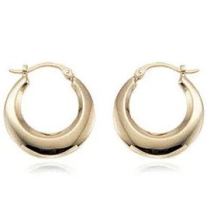 14K Yellow Hoop Earrings