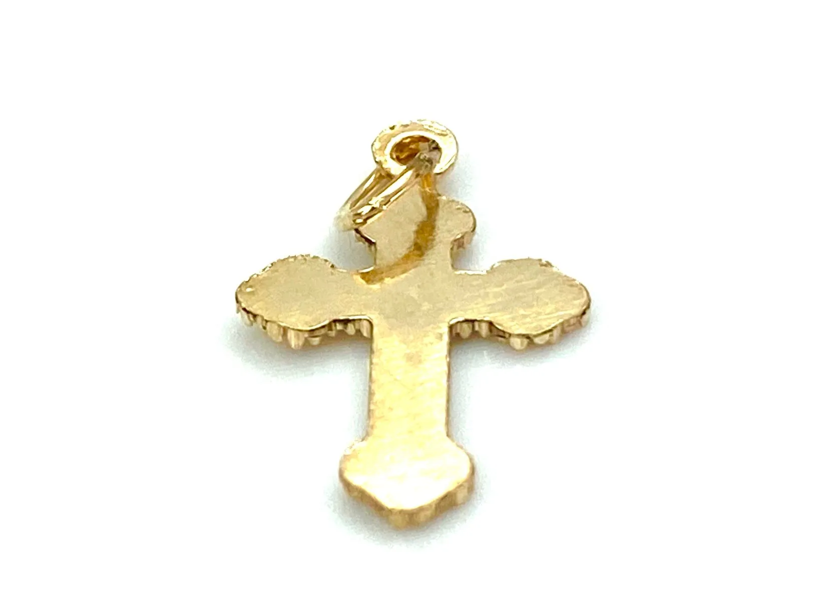 14KGF Cross Charm , Sku#2317-C