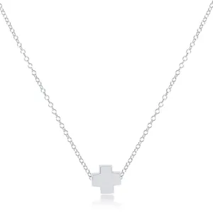 16" Necklace Sterling Signature Cross