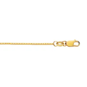 18K Gold 0.78mm Classic Box Chain