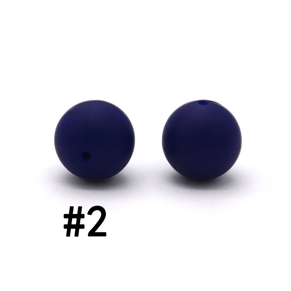 19mm Silicone Beads in Solid Colors, Big Size 19mm, Round Shape, Large
