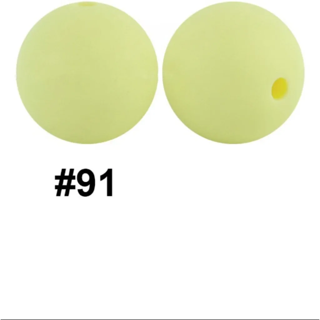 19mm Silicone Beads in Solid Colors, Big Size 19mm, Round Shape, Large