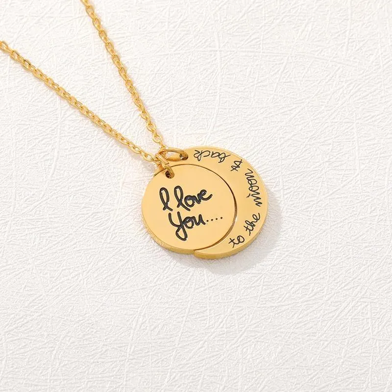 2 Piece Moon and Sun Moon Couple's Necklace