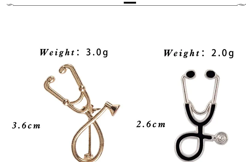 2 Style Brooches Brooch Medical Jewelry Enamel Pin