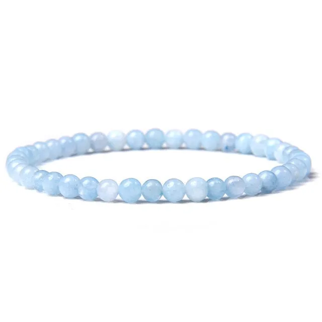 4mm Chakra Beads Multicolour Natural Stone Bracelet