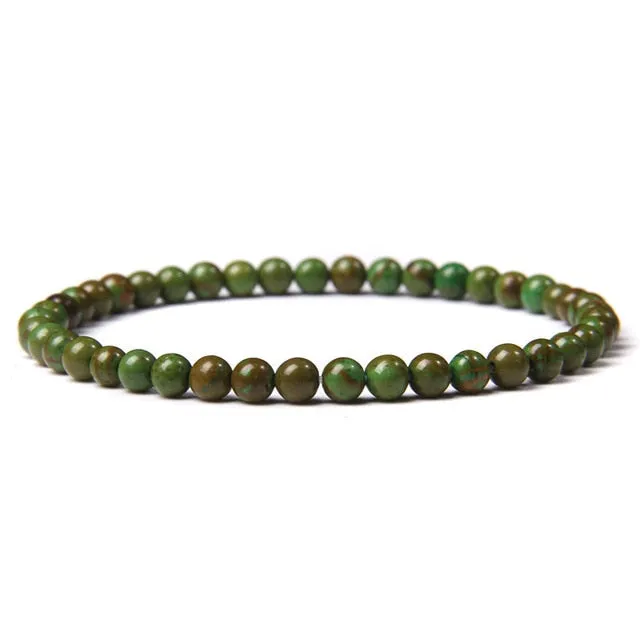 4mm Chakra Beads Multicolour Natural Stone Bracelet