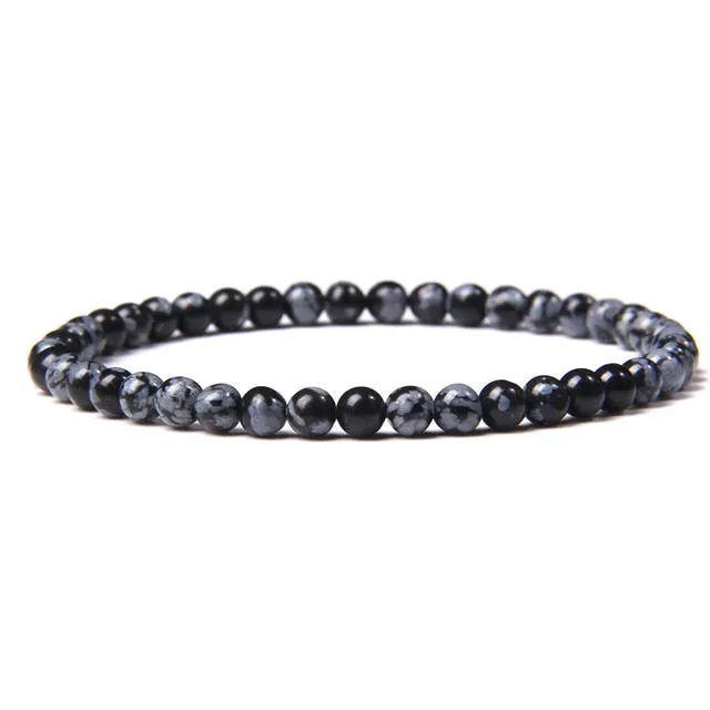 4mm Chakra Beads Multicolour Natural Stone Bracelet