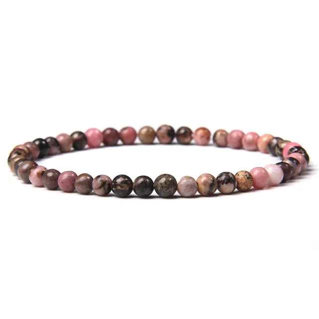 4mm Chakra Beads Multicolour Natural Stone Bracelet