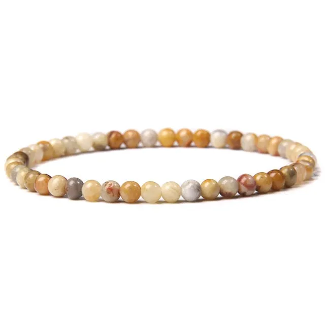 4mm Chakra Beads Multicolour Natural Stone Bracelet