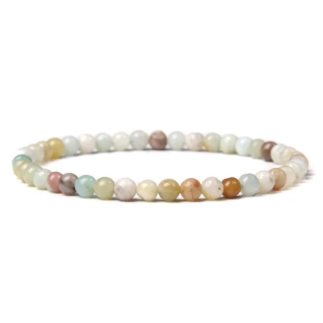 4mm Chakra Beads Multicolour Natural Stone Bracelet