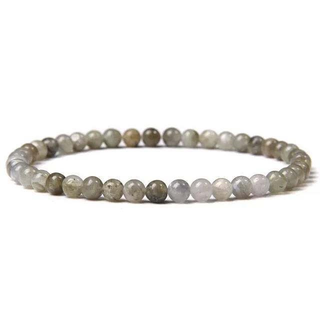 4mm Chakra Beads Multicolour Natural Stone Bracelet