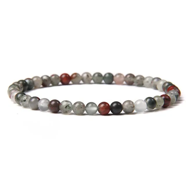4mm Chakra Beads Multicolour Natural Stone Bracelet