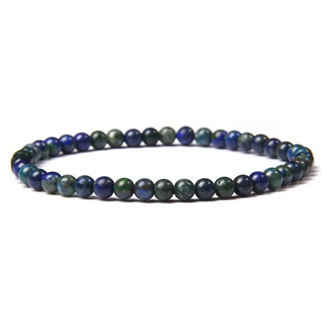 4mm Chakra Beads Multicolour Natural Stone Bracelet