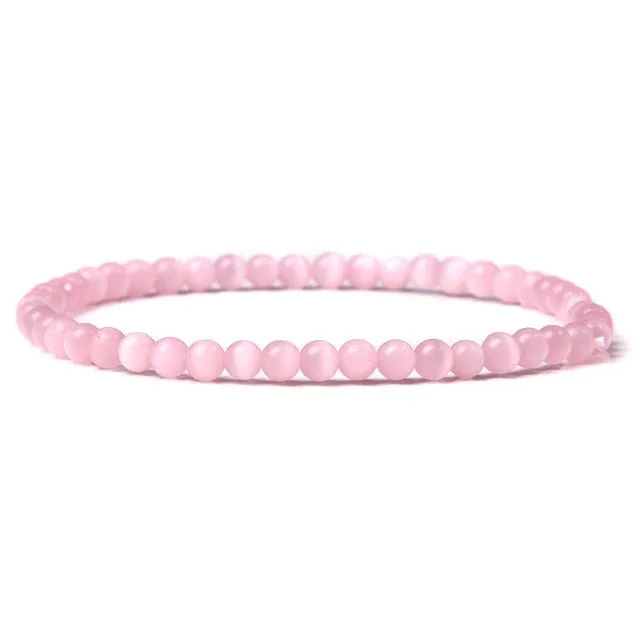 4mm Chakra Beads Multicolour Natural Stone Bracelet