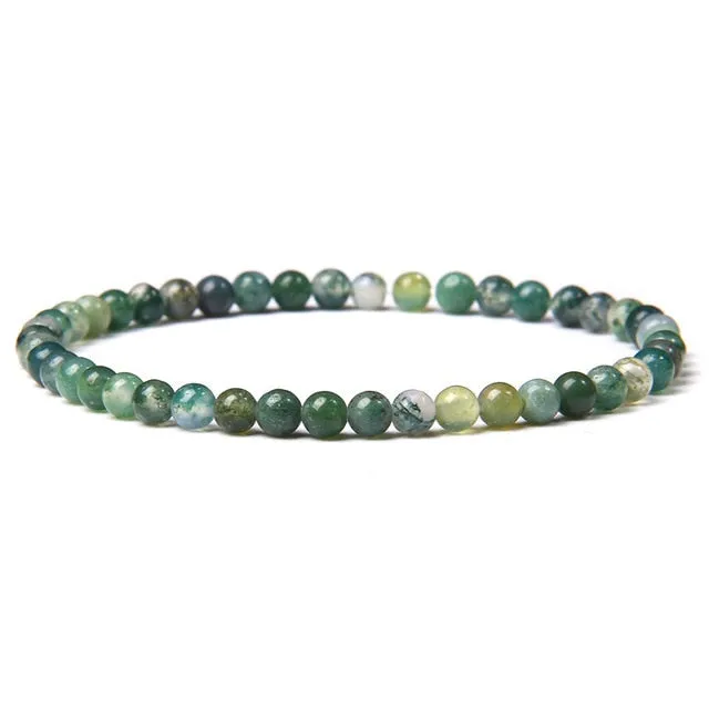4mm Chakra Beads Multicolour Natural Stone Bracelet