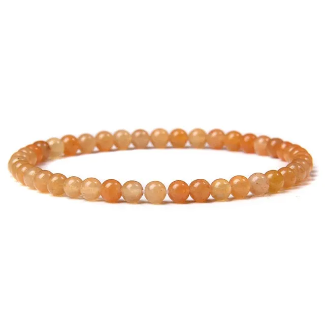 4mm Chakra Beads Multicolour Natural Stone Bracelet
