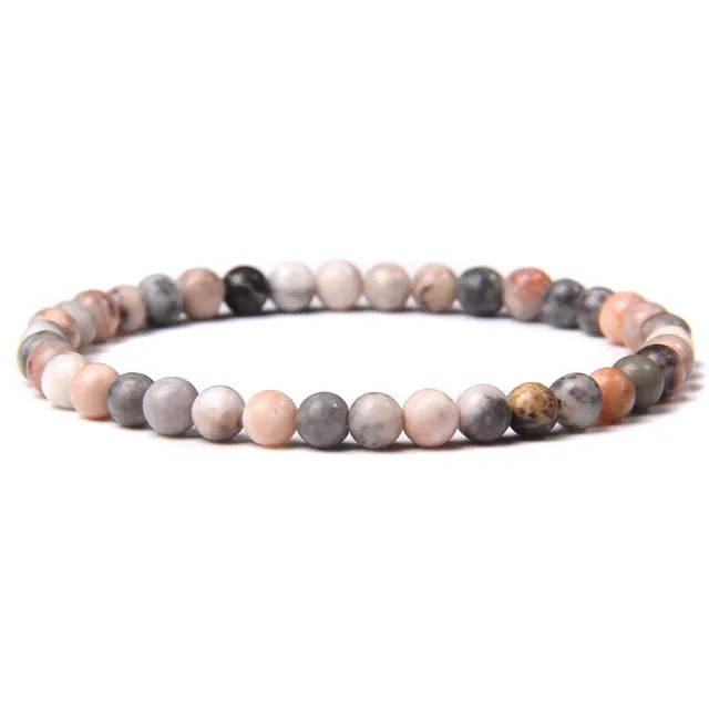 4mm Chakra Beads Multicolour Natural Stone Bracelet