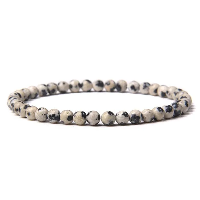 4mm Chakra Beads Multicolour Natural Stone Bracelet