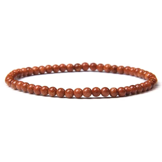 4mm Chakra Beads Multicolour Natural Stone Bracelet
