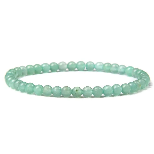 4mm Chakra Beads Multicolour Natural Stone Bracelet