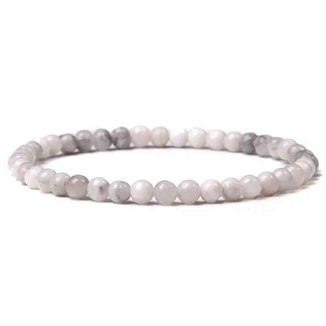 4mm Chakra Beads Multicolour Natural Stone Bracelet