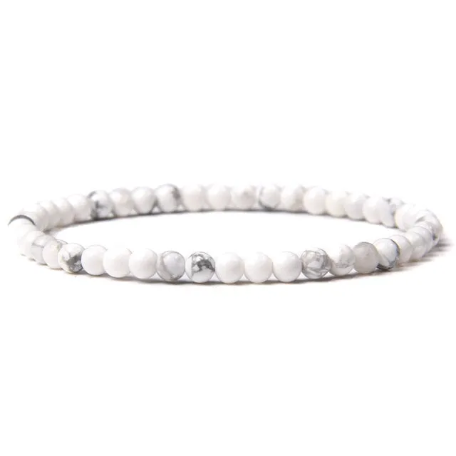 4mm Chakra Beads Multicolour Natural Stone Bracelet