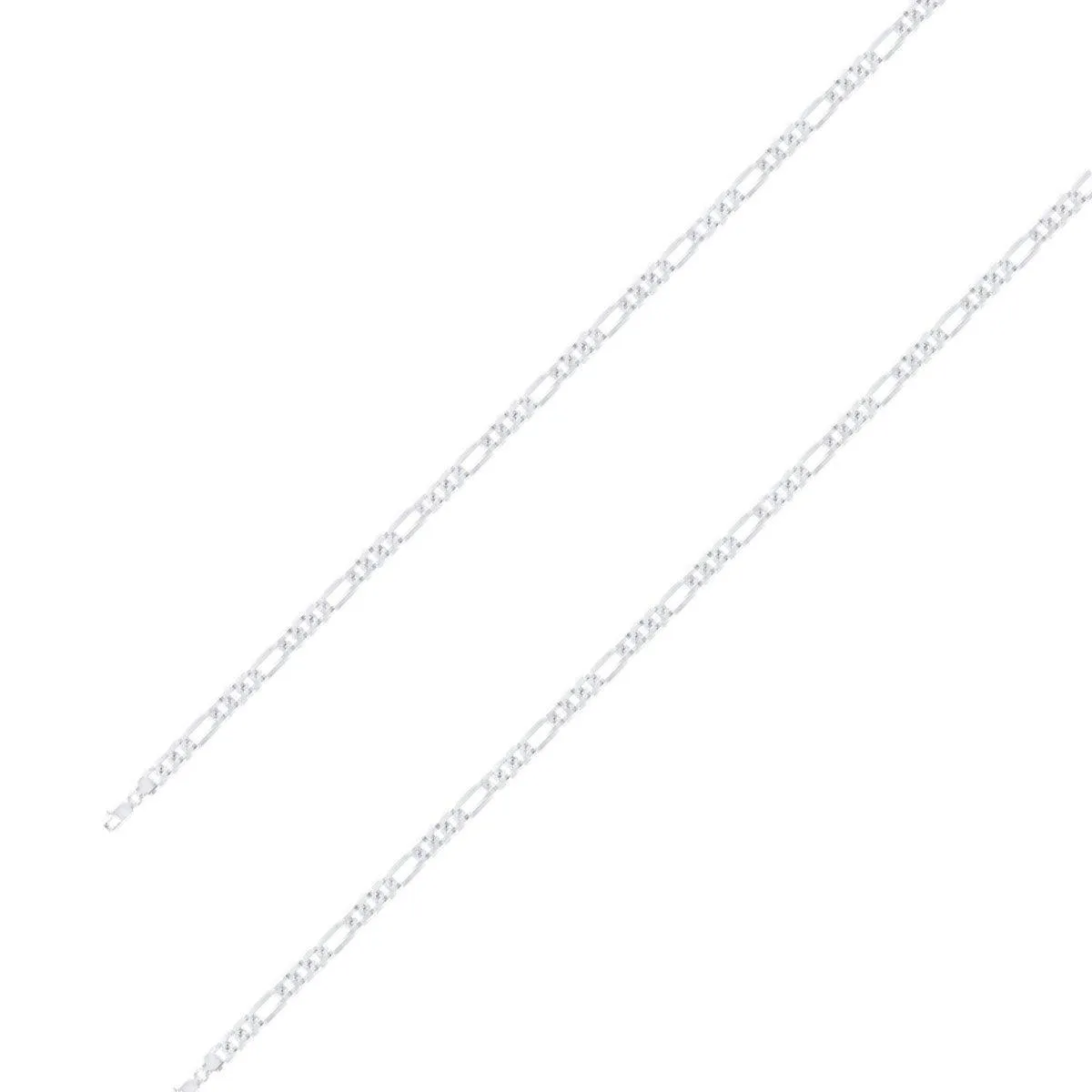 925 Sterling 4mm Silver Classic Figaro Chain Size- 9"
