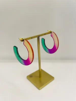 Across the Rainbow Hoop Earrings