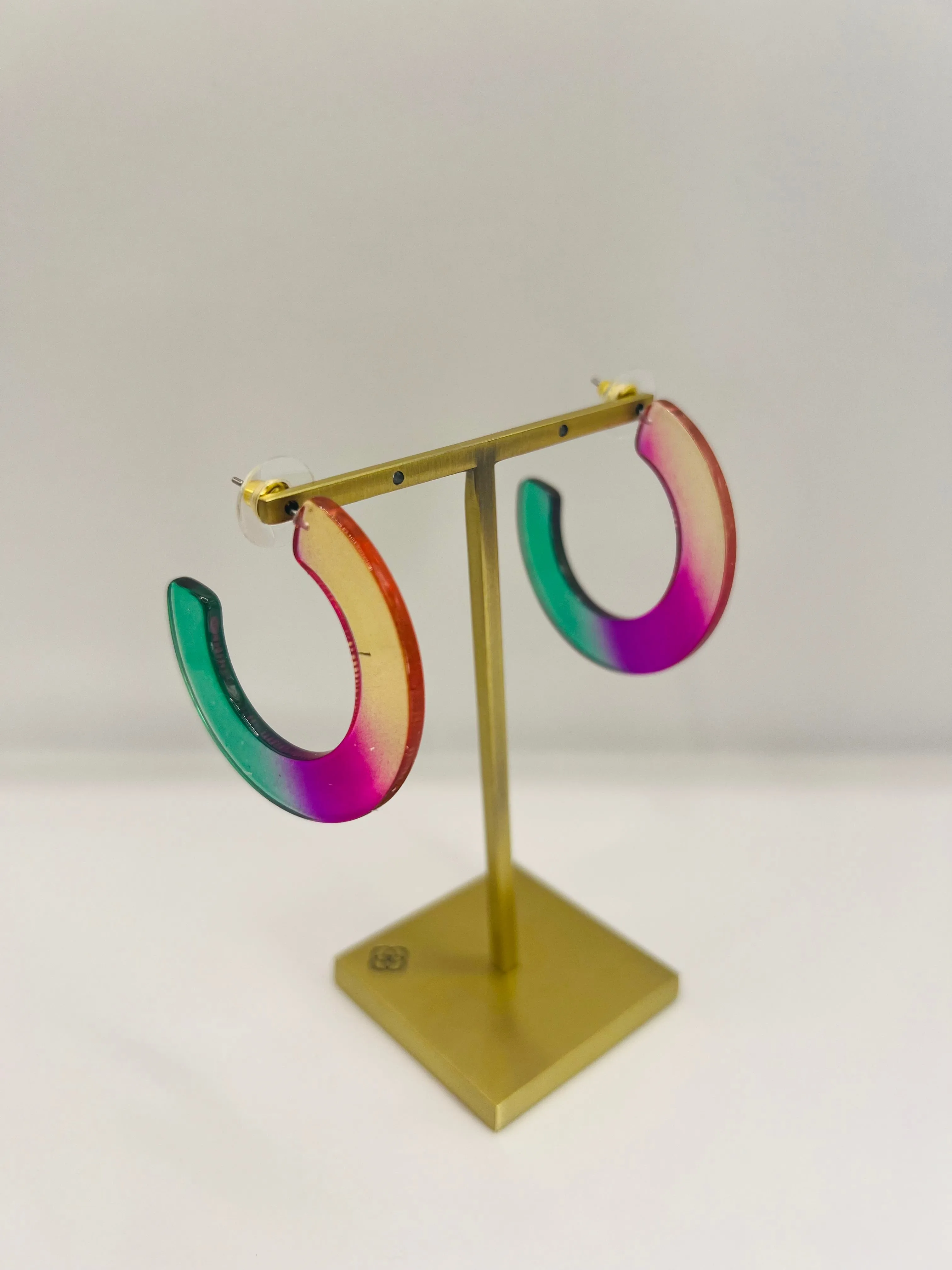 Across the Rainbow Hoop Earrings
