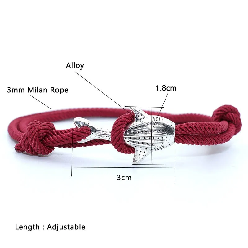 Adjustable Scuba Diver Whale Shark Bracelet for Ocean Lovers