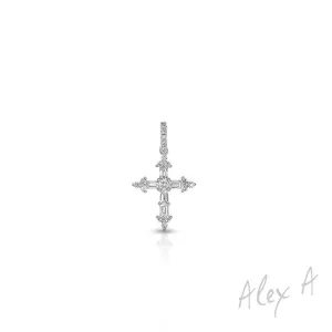 Alex A. Diamond Cross Pendant