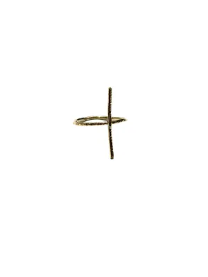 AMANÁ PENINA - Bar Ring 14k GF