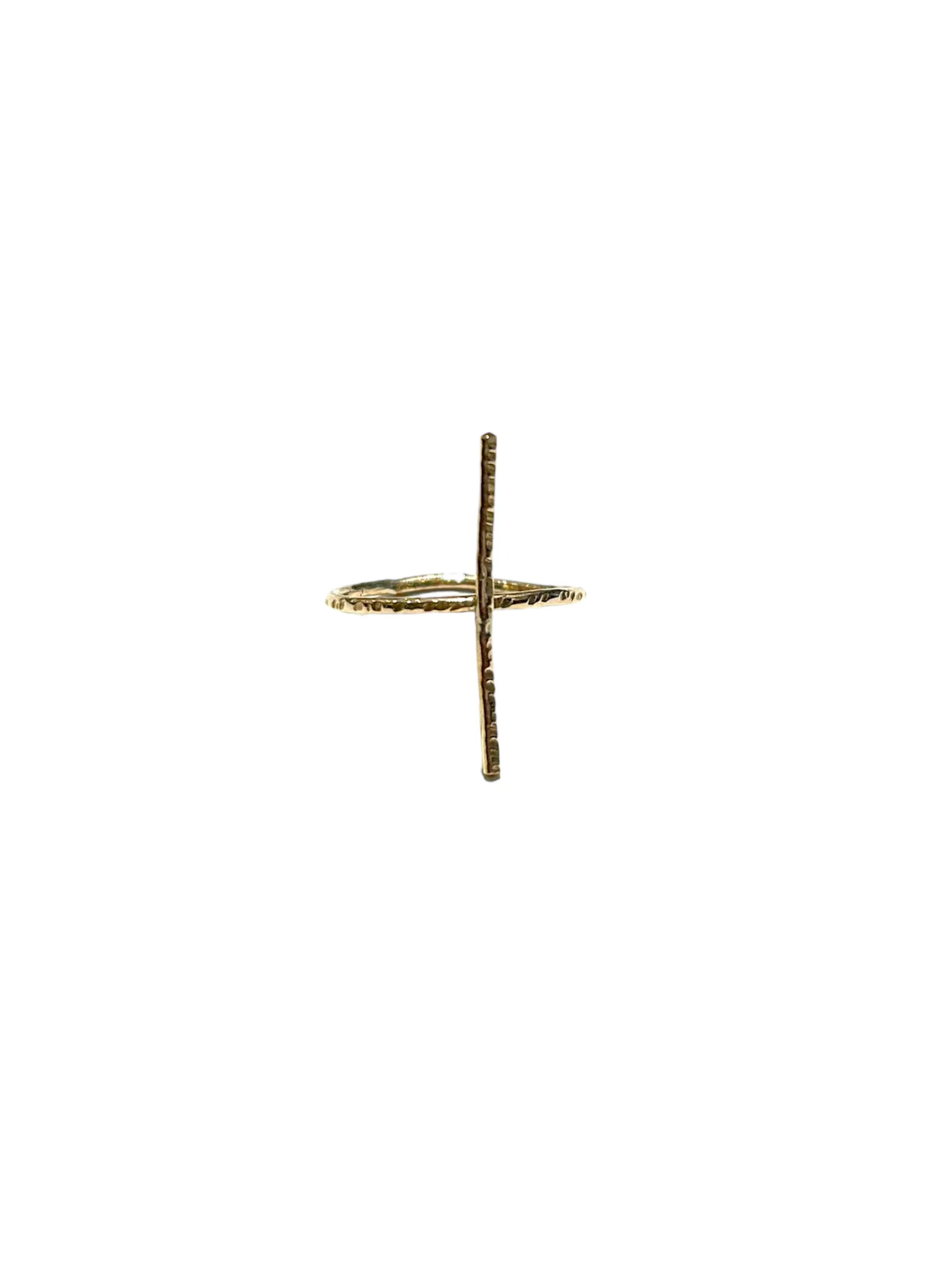 AMANÁ PENINA - Bar Ring 14k GF