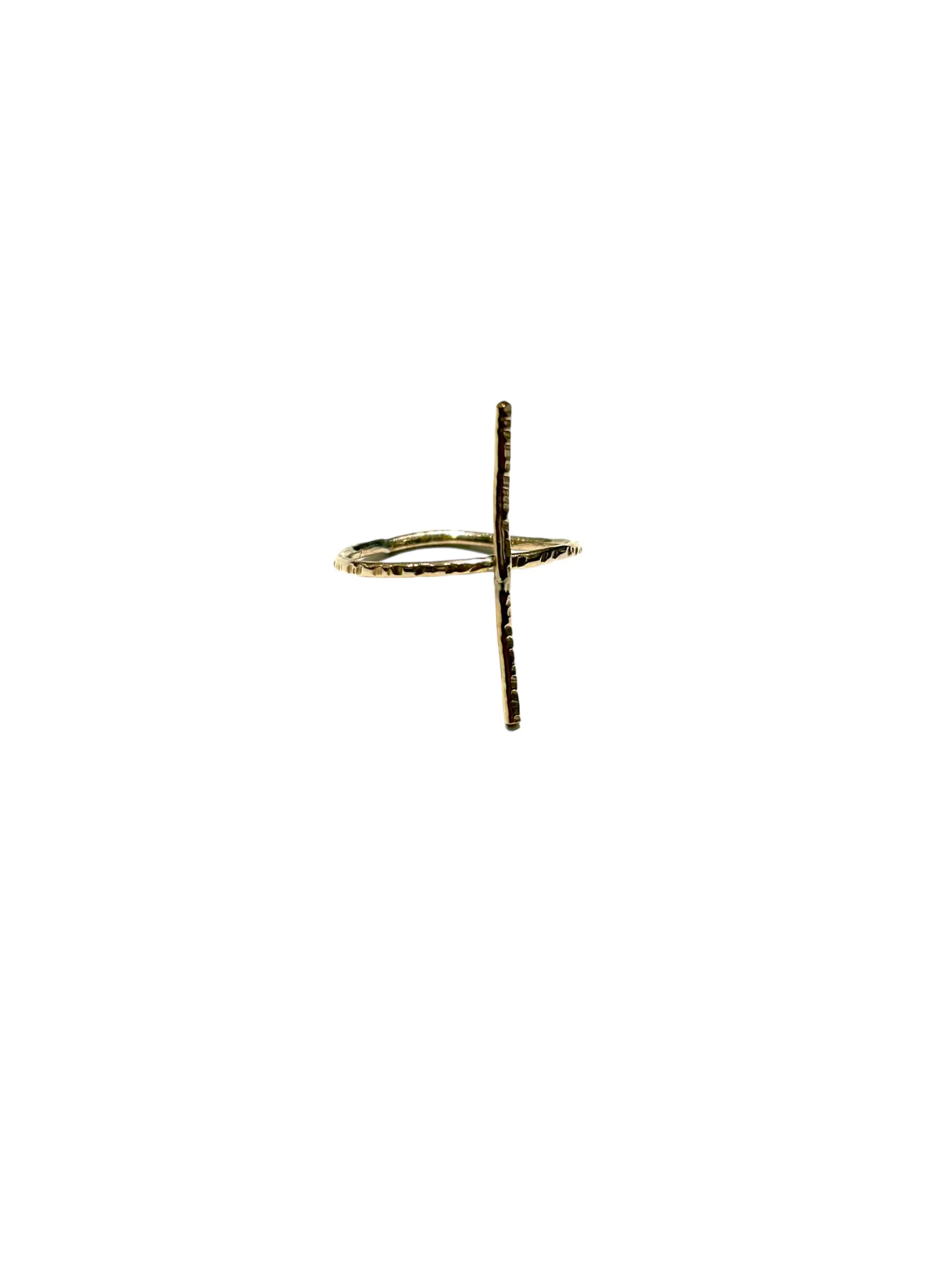 AMANÁ PENINA - Bar Ring 14k GF