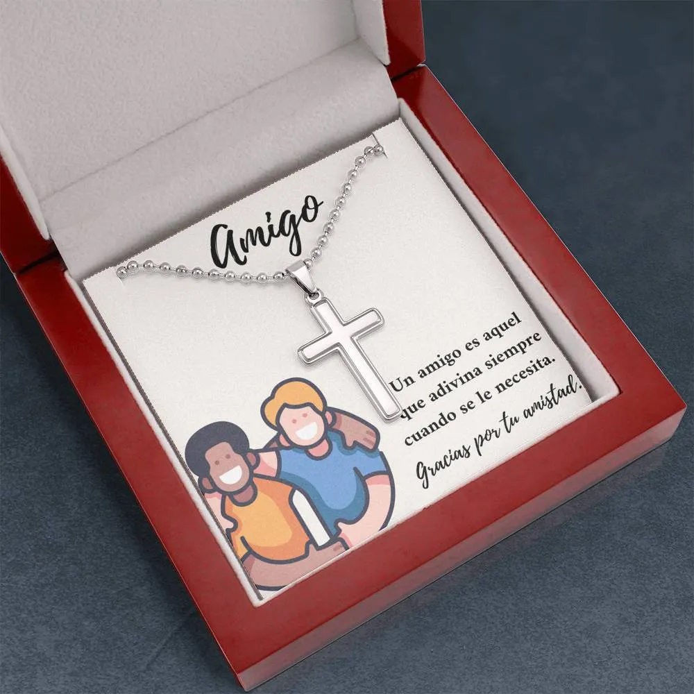 Amigo gracias por tu amistad