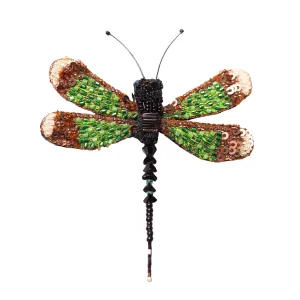 banded demoiselle brooch