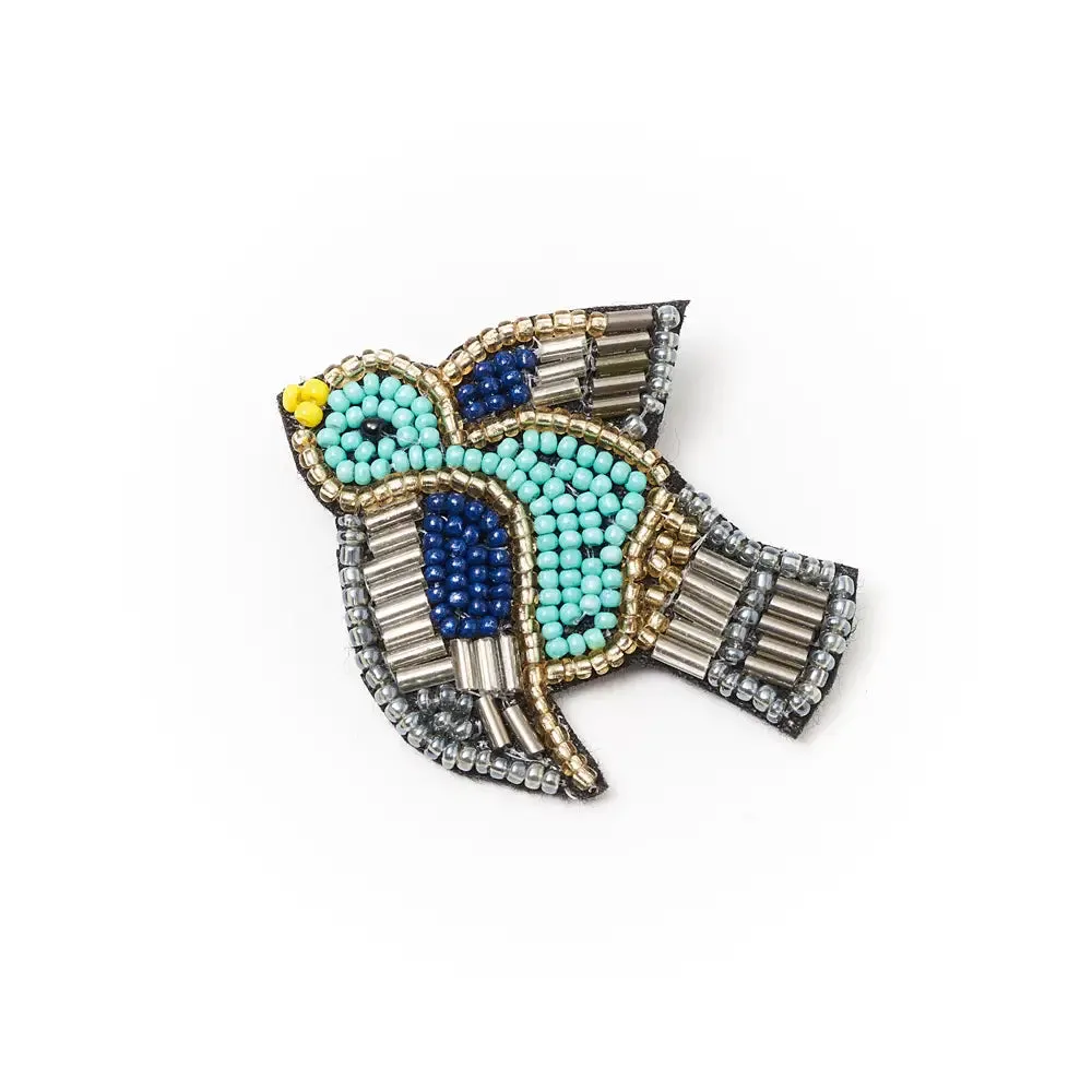 Beaded Brooch