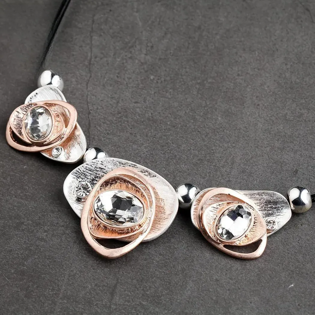 Beautiful Chain Necklace Leather Goth Vintage Women Metal Fashion Necklace