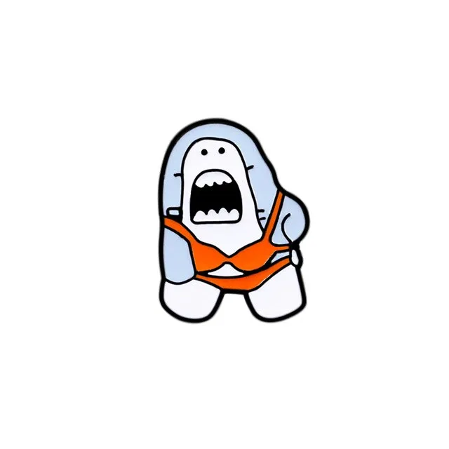 Bikini Shark Pins