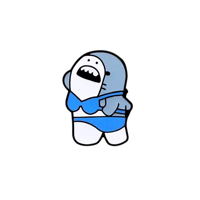 Bikini Shark Pins