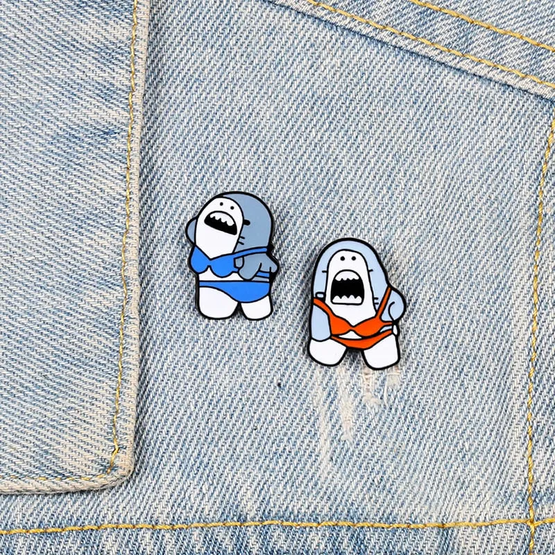 Bikini Shark Pins