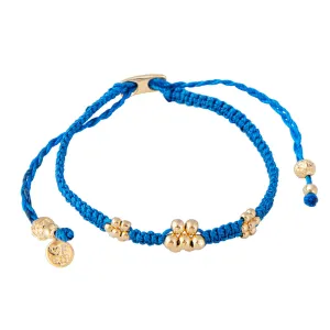 BLOSSOM ROPE BRACELET - BLUE LAGOON