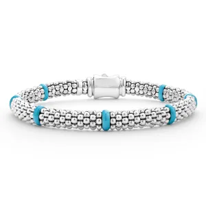 Blue Caviar Blue Ceramic Station Caviar Bracelet | 6mm