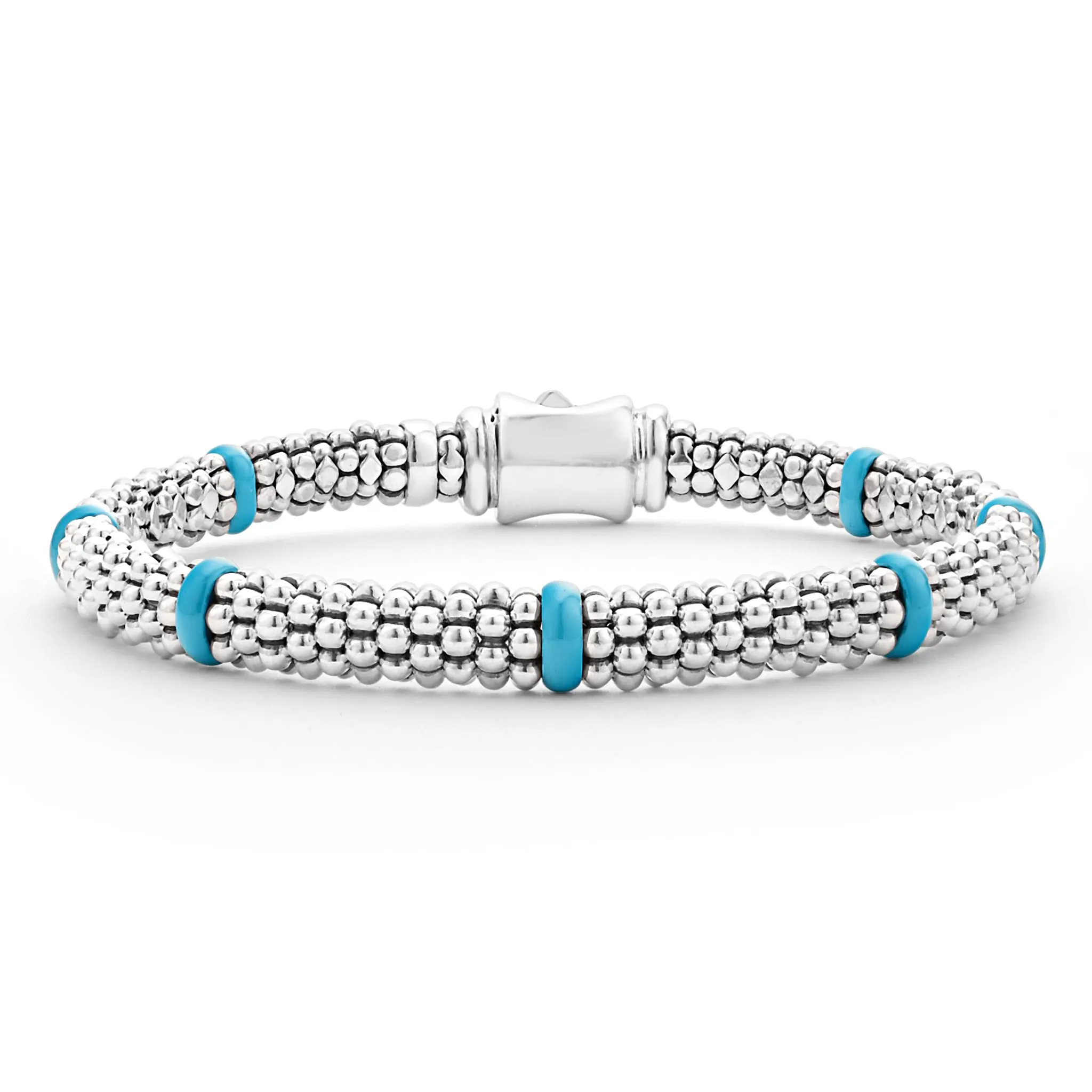 Blue Caviar Blue Ceramic Station Caviar Bracelet | 6mm