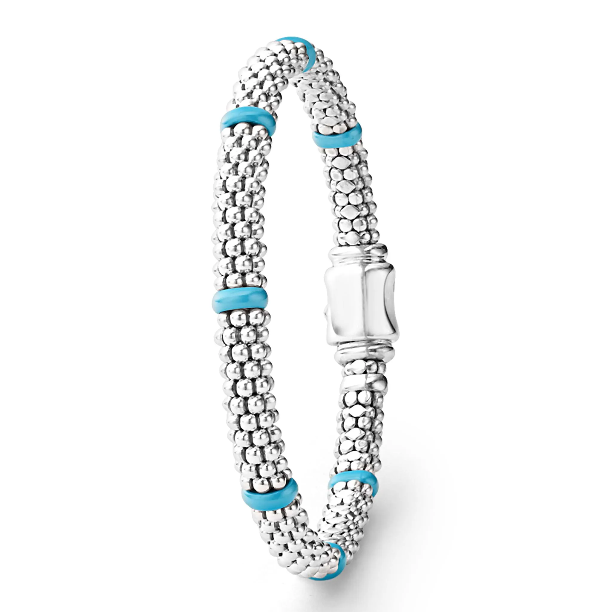 Blue Caviar Blue Ceramic Station Caviar Bracelet | 6mm
