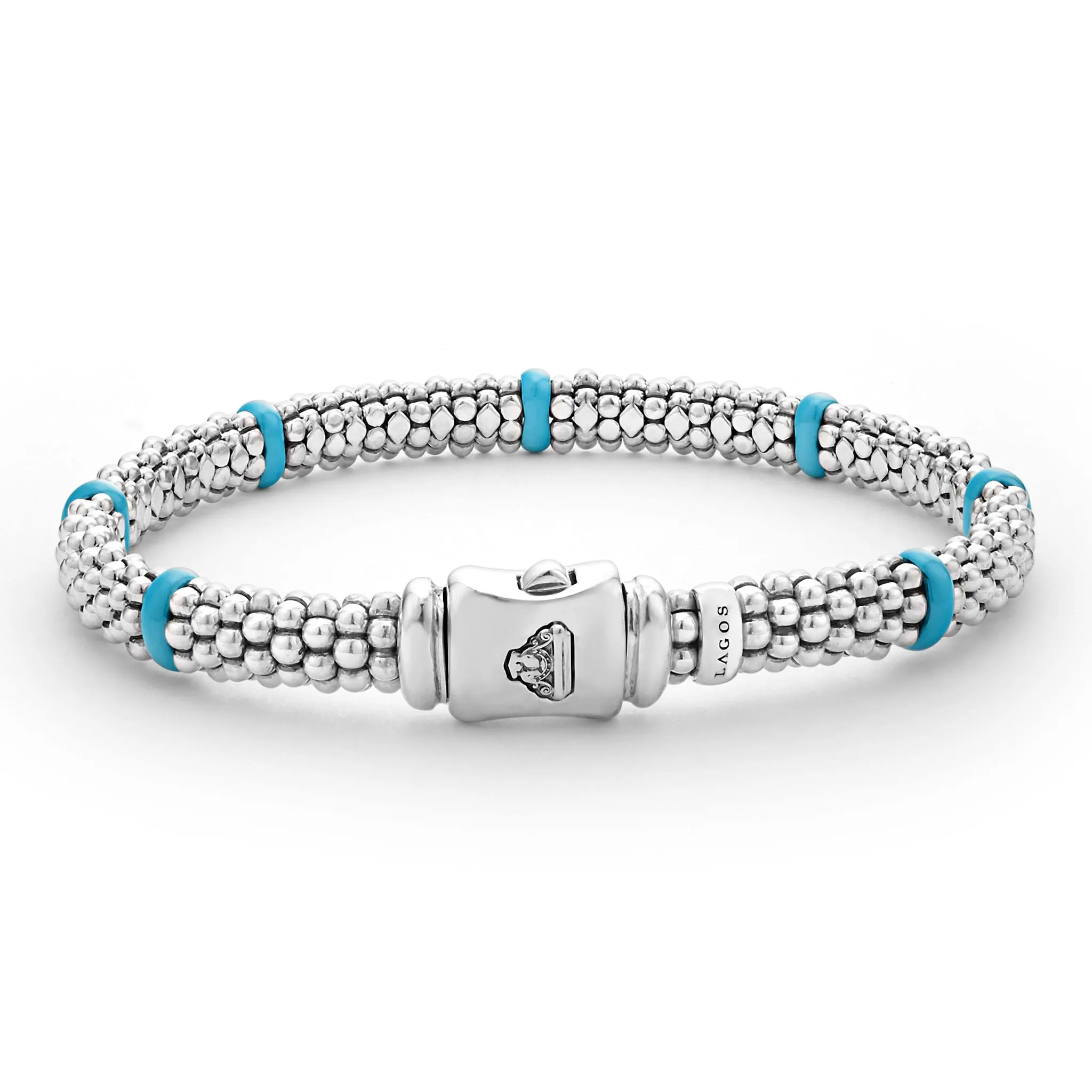Blue Caviar Blue Ceramic Station Caviar Bracelet | 6mm